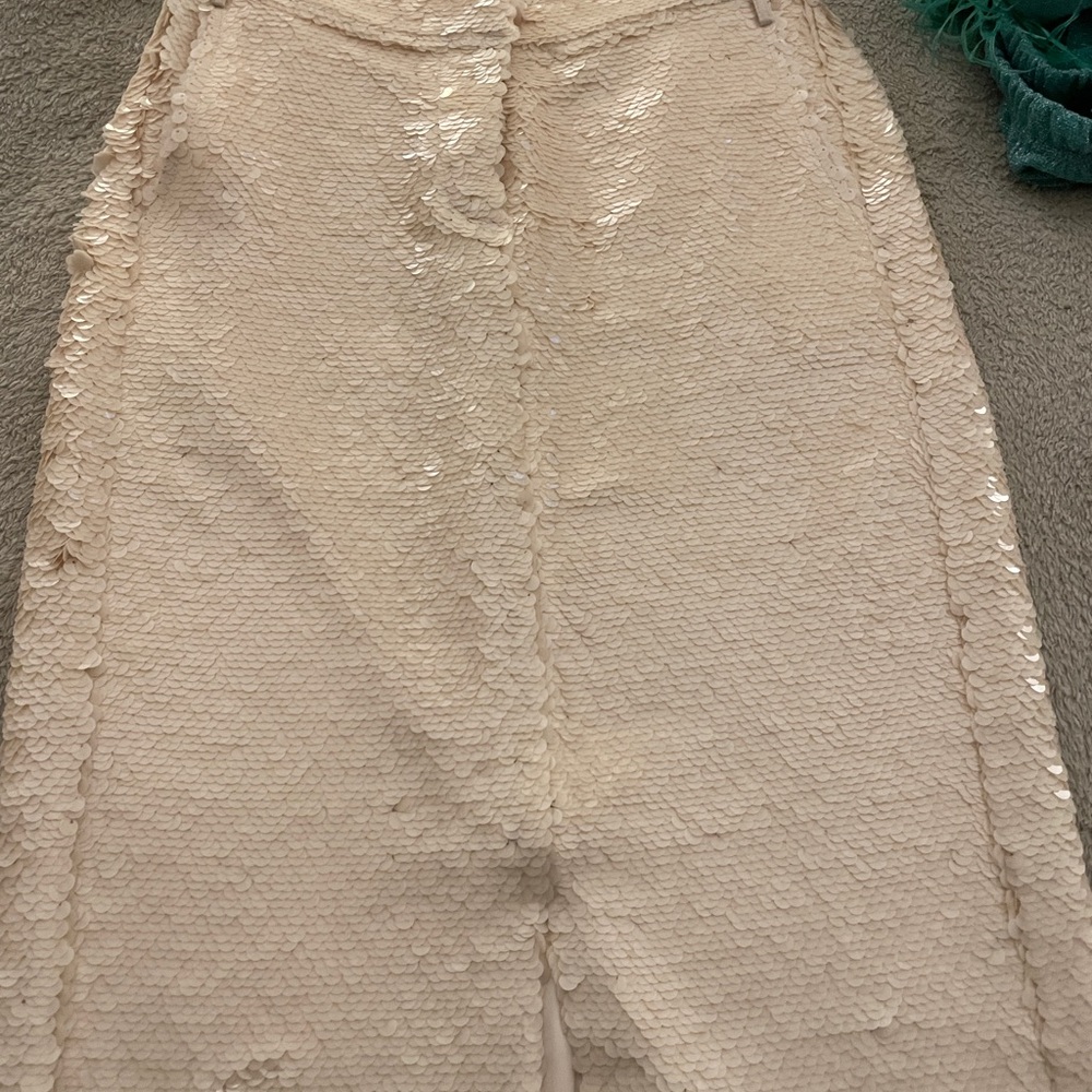Like New! ✨J. Crew Cream Sequin Skirt